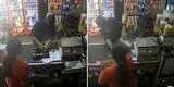 Dueña de tienda corta la cara a ladrón que le estaba robando las ganancias del día: Huyó despavorido y sin nada [VIDEO]