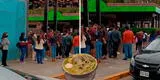 Hacen larguísima cola para tomar sopa y una persona les grita en plena calle: “La gente es huachafa en Perú”