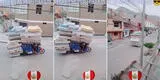 Mototaxista peruano sorprende al llevar más de 20 colchones, pero movimientos llaman la atención: "Ese es mi Perú" [VIDEO]