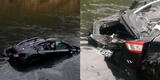 Huancayo: vehículo se despista y cae al río Mantaro, pero pasajeros sobreviven de milagro
