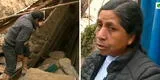 "Por gracia de Dios estoy viva": vive de milagro tras caída de rocas en su casa, pero sus animales fueron sepultados