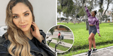 Isabel Acevedo es captada haciendo ejercicios en parque de San Borja [VIDEO]