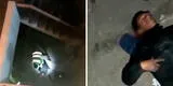 SJL: intentó escapar de la PNP tras robar balón de gas de edificio pero cae desde el tercer piso y casi muere [VIDEO]