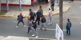 Universitario vs. Alianza Lima: hinchas se enfrentan en la estación Matellini del Metropolitano