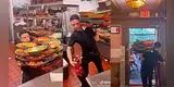 Mesero sorprende con la cantidad de platos que puede llevar y se vuelve tendencia [VIDEO]