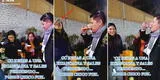 Hombre reta a mujer de Huancayo para beber 'de una' un vaso grande de cerveza, pero termina perdiendo en plena fiesta [VIDEO]