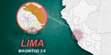 Fuerte sismo de 3.6 alertó a los ciudadanos de Lima este 07 de septiembre