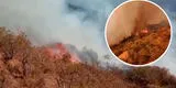 Huaral: reportan gigantesco incendio forestal en quebrada de Sumbilca y hay 2 fallecidos hasta el momento