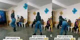Peruana se roba el show con baile de Anitta, sin imaginar lo que haría payaso al voltear y es viral: “Para qué me invitan”