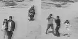 Piura: pareja de enamorados sale a pasear y sufren feroz asalto de delincuentes en moto [VIDEO]
