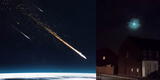 Captan impactante momento de un meteorito gigante cruzando el cielo del sur de Escocia y el norte de Irlanda