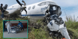 Loreto: Un muerto dejó falla mecánica en avioneta que se estrelló al intentar despegar [VIDEO]
