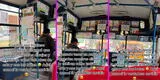 Chofer peruano luce los dibujos de su hija en bus que conduce y tierna escena es viral [VIDEO]