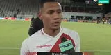 Bryan Reyna tras su debut con la selección peruana: "Contento con el triunfo, muy emocionado" [VIDEO]