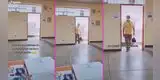 Le tocó ser miembro de mesa y su papá le llevó su almuerzo: “Grande, pa´” [VIDEO]