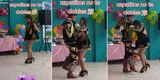 Peruana baila caporales, pero tiene inesperado percance con su calzado: “Zapatitos no te dobles” [VIDEO]