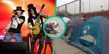 Guns N’ Roses en Lima: Perrito se vuelve ‘gunner’ tras ser adoptado por fans que acampaban [FOTOS]