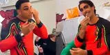Rosángela Espinoza 'ampaya' a Said Palao e Israel Dreyfus quitándose el maquillaje [VIDEO]