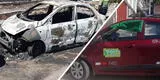 Arequipa: delincuentes roban auto recién comprado y le prenden fuego