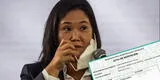“Solicitó rectificación”: Keiko Fujimori aparecería como fallecida en el registro del Reniec [FOTOS]