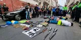 Cercado de Lima: delincuentes intentan asaltar el banco Interbank con chalecos de policías y escopetas
