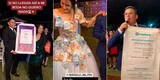 Pareja celebra boda al estilo huancaíno, les llevan regalos de hasta mil soles y usuarios en TikTok quedan en 'shock'