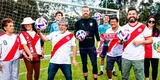 Andrew Redmayne, el arquero bailarín, posa junto a peruanos a días del Mundial Qatar 2022
