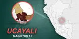 Temblor de 5.1 sorprendió a pobladores de Ucayali esta mañana de 11 de noviembre