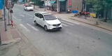 China: carro se descontrola, acelera a toda velocidad, y atropella a todo lo que se cruce en el camino