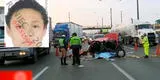 Los Olivos: joven que iba de copiloto en auto muere tras impactar contra camión de basura en la Panamericana Norte [VIDEO]