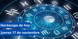 Horóscopo: hoy 17 de noviembre descubre las predicciones de tu signo zodiacal