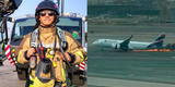 “Situación crítica”: bombero herido en accidente en el aeropuerto está con ventilación mecánica por traumatismo y hematomas [VIDEO]