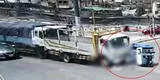 VMT: vendedora ambulante se debate entre la vida y la muerte tras ser atropellada por dos camiones de carga