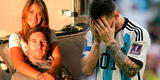 Antonela Roccuzzo consoló a Lionel Messi tras derrota en el Mundial Qatar 2022: "Todos con vos, amor" [VIDEO]