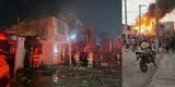 Callao: bomberos luchan por sofocar incendio en asentamiento humano que ya ha consumido 11 viviendas