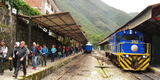 Cusco: servicio de tren a Machu Picchu fueron suspendidas por paro macrorregional
