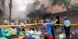 Cercado de Lima: reportan incendio de grandes proporciones en casa y almacén de reciclaje