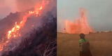 ¡Confirman 3 muertos! Incendio forestal en Ayacucho deja también 3 heridos y 50 hectáreas destruidas [VIDEO]