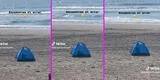 Pareja protagoniza CANDENTE escena en carpa y en medio de la playa: “Momentos de relax” [VIDEO]