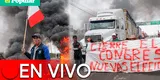 Protestas y bloqueos en carreteras a nivel nacional EN VIVO: ciudadanos piden cierre del congreso y nuevas elecciones