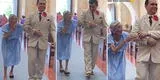 Abuelita acompaña a su nieto hasta el altar lanzando besos y escena emociona hasta las lágrimas en TikTok