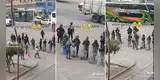 Vendedor ambulante tiene noble gesto con policías en medio de protestas y hace llorar: "Somos hermanos"