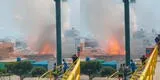 Lurín: reportan gran explosión e incendio en taller de pirotécnicos [VIDEO]