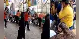 Quiso romper la piñata, pero le da un palazo a señora y es viral: “Hasta el palo se quebró” [VIDEO]
