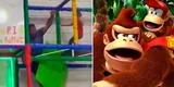 Papá imita a Donkey Kong en juego y sufre aparatosa caída que es viral