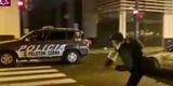 Protestas en Lima: capturan a sujeto que lanzó bloque de cemento contra patrullero [VIDEO]