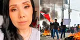 Tula Rodríguez se muestra afectada por la crisis que vive el Perú: "Un pedido a la calma y paz"