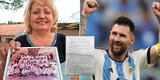 "Quisiera abrazarte": la primera profesora de Messi le escribió una carta a horas de la final del Mundial