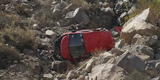 Arequipa: vehículo cae a abismo de más de 200 metros y chofer pierde la vida en Yura