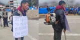 "Yo me he robado la motosierra": ronderos capturan a ladrón y lo pasean con letrero en Puno